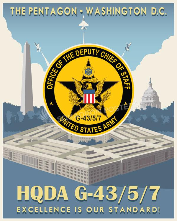 Washington DC The Pentagon US Army HQDA Art