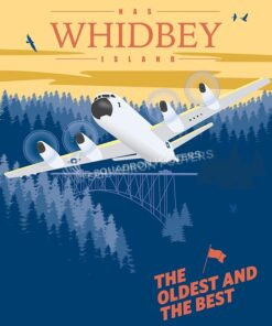 NAS Whidbey Island P-3 nas-whidbey-island-p-3-vintage-military-aviation-poster-art-print-gift