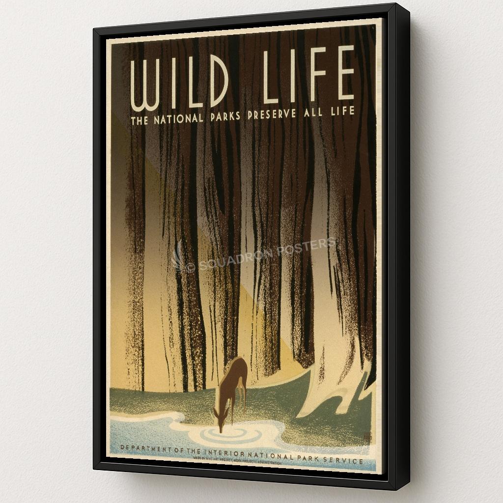 Wildlife Forest Deer Art by Squadron Posters!