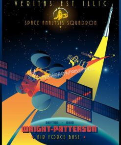 Space Analysis Squadron wright_patterson_afb_space_analysis_sq_16x20_sp01220mfeatured-aircraft-lithograph-vintage-airplane-poster