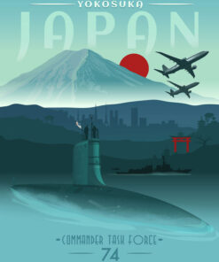 Yokosuka Japan Sub P-8 Art