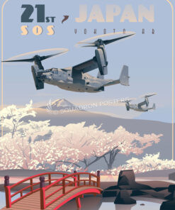 Yokota-AB-Japan-CV-22-21st-SOS-featured-aircraft-lithograph-vintage-airplane-poster-art