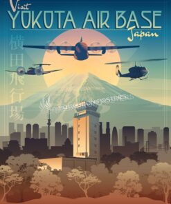 Yokota Air Base Yokota_AB_Japan_GENERIC_SP01038-featured-aircraft-lithograph-vintage-airplane-poster-art