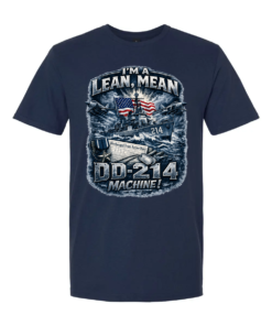 I'm a Lean, Mean, DD-214 Machine Navy T-shirt