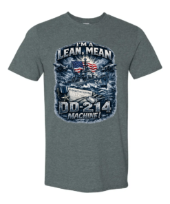I'm a Lean, Mean, DD-214 Machine Navy T-shirt