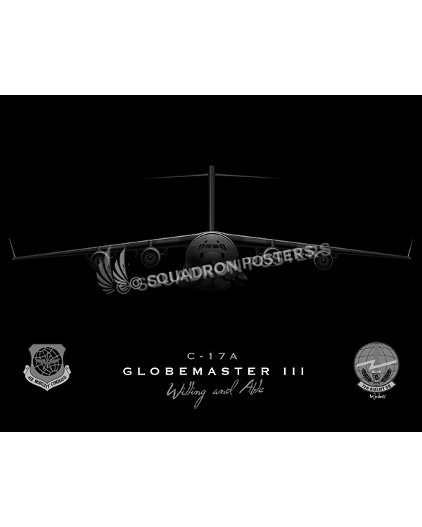 c-17 7 AS jet black SP00792-FEAT-jet-black-aircraft-lithograph