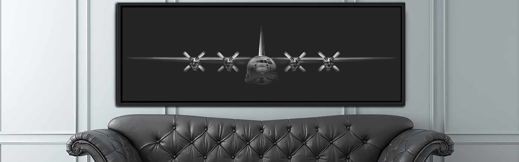 leather sofa in dark room