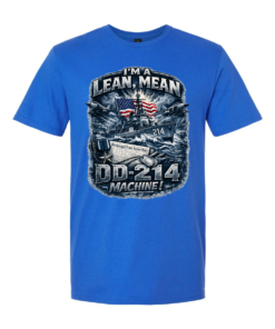 I'm a Lean, Mean, DD-214 Machine Navy T-shirt