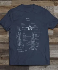 F-16C Blueprint T-Shirt
