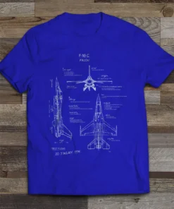 F-16C Blueprint T-Shirt