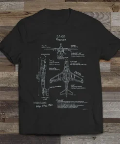 EA6B Prowler Blueprint T-shirt