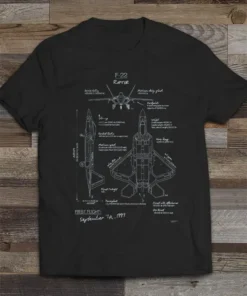 F22 Raptor Blueprint T-Shirt