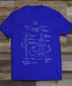 F22 Raptor Blueprint T-Shirt