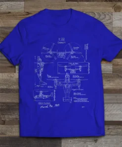 V22 Osprey Blueprint T-Shirt