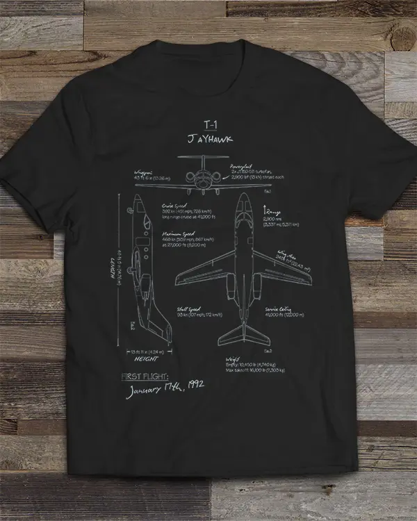 T1 Jayhawk Blueprint T-shirt