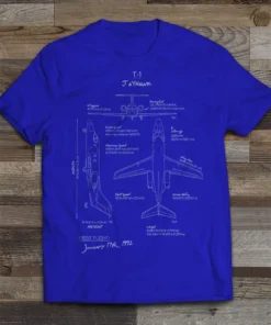 T-1 Jayhawk Blueprint T-shirt
