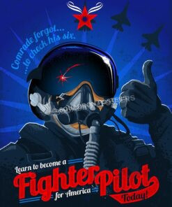 Fighter pilot for America Art by - Squadron Posters!