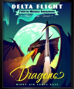 Minot AFB 740th MS Delta Flight Dragons Art