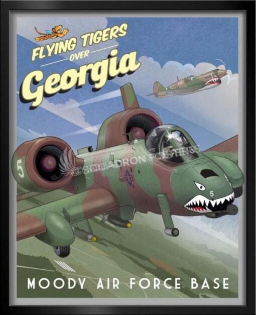 Moody AFB A-10 Flying Tigers - Squadron Posters