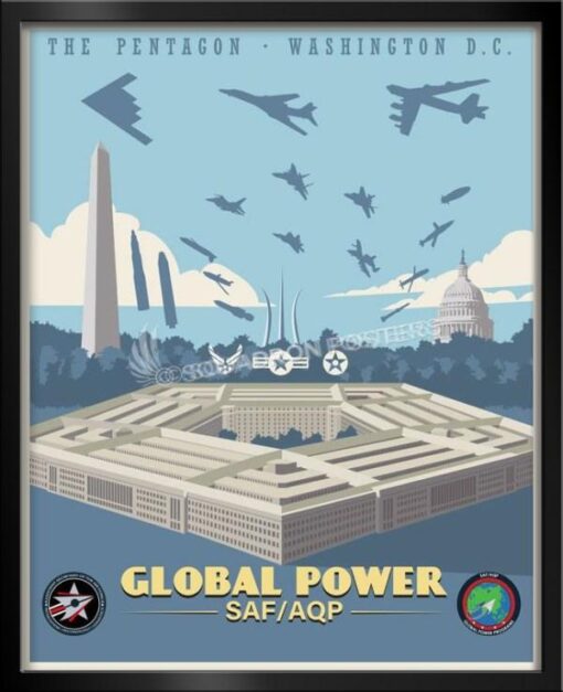 Pentagon Global Power Programs SAF AQP - Squadron Posters