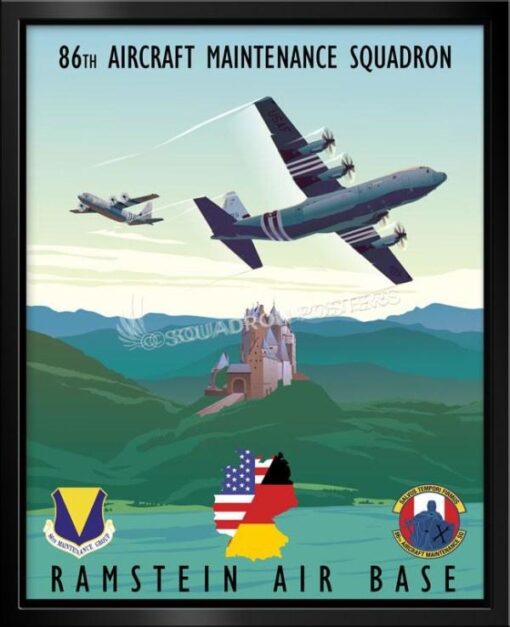 framed-Ramstein-AB-C-130-86th-
