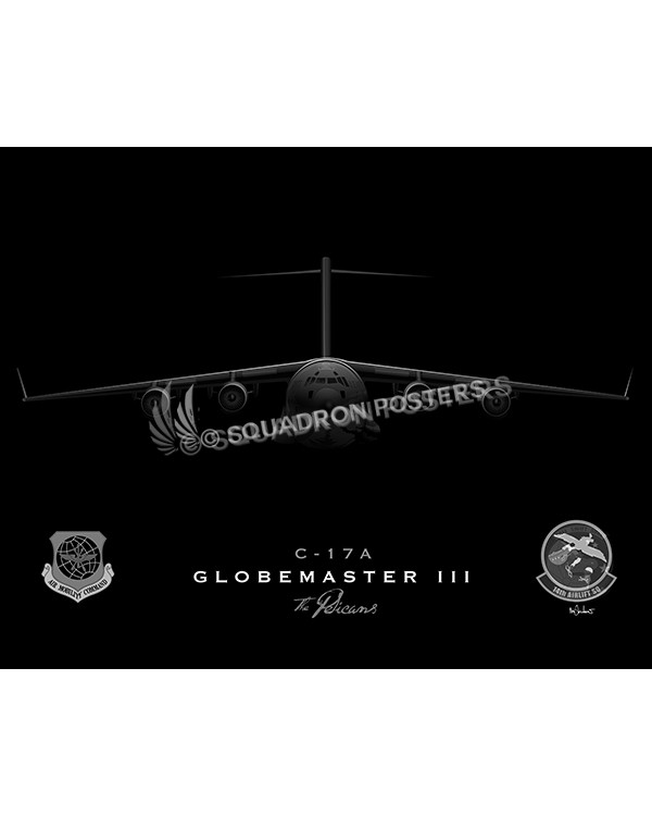 jet black 14th AS SP00807-FEAT-jet-black-aircraft-lithograph