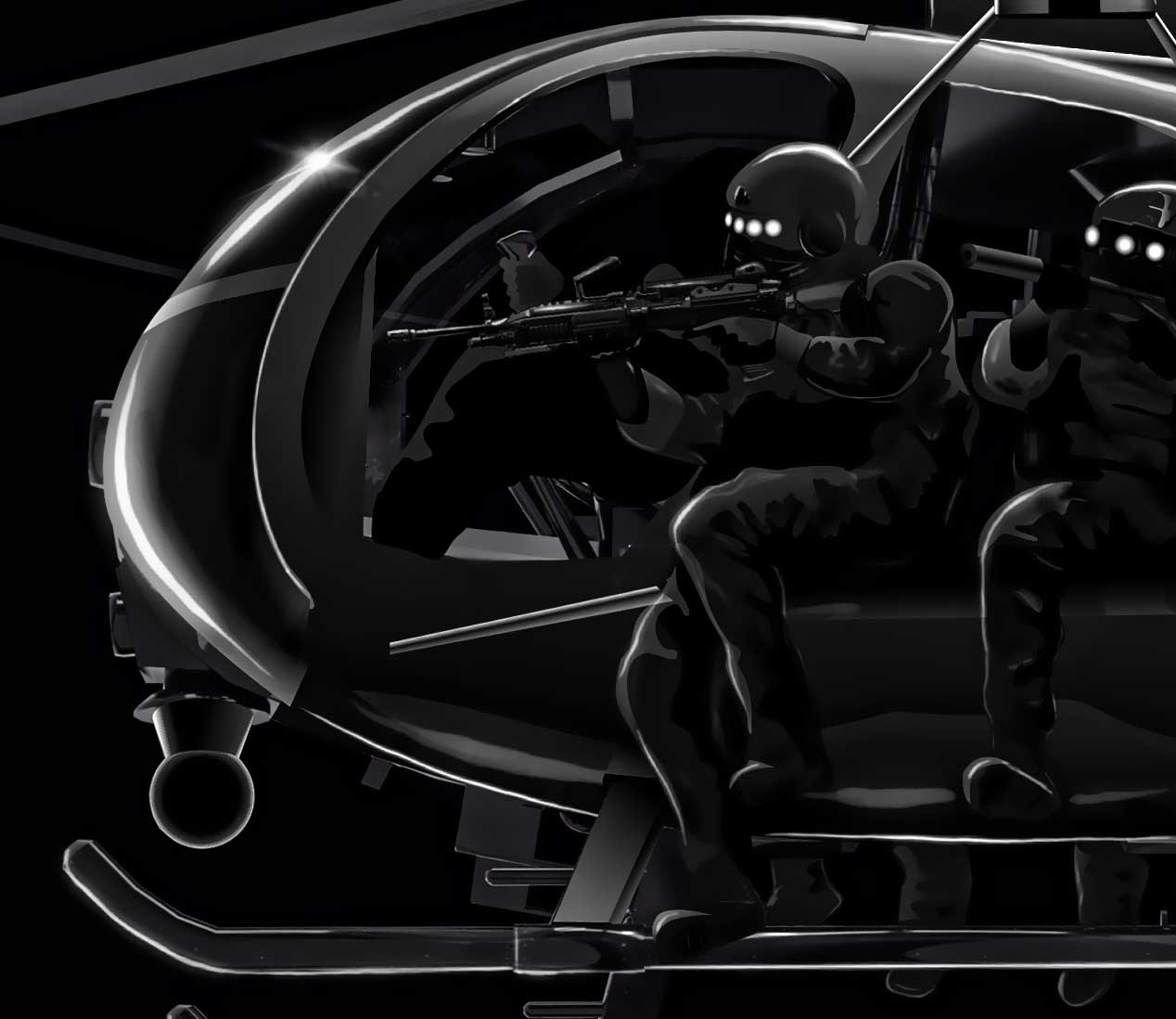 Mh-6 Little bird killer egg artwork