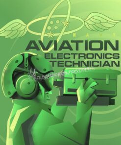 Electronics Technician Art navy-aviation-electronics-technician-SP01260-featured-aircraft-lithograph-vintage-airplane-poster-art