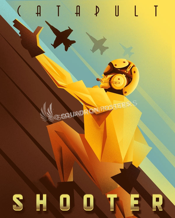 Catapult Shooter navy-catapult-shooter-SP01250-featured-aircraft-lithograph-vintage-airplane-poster-art