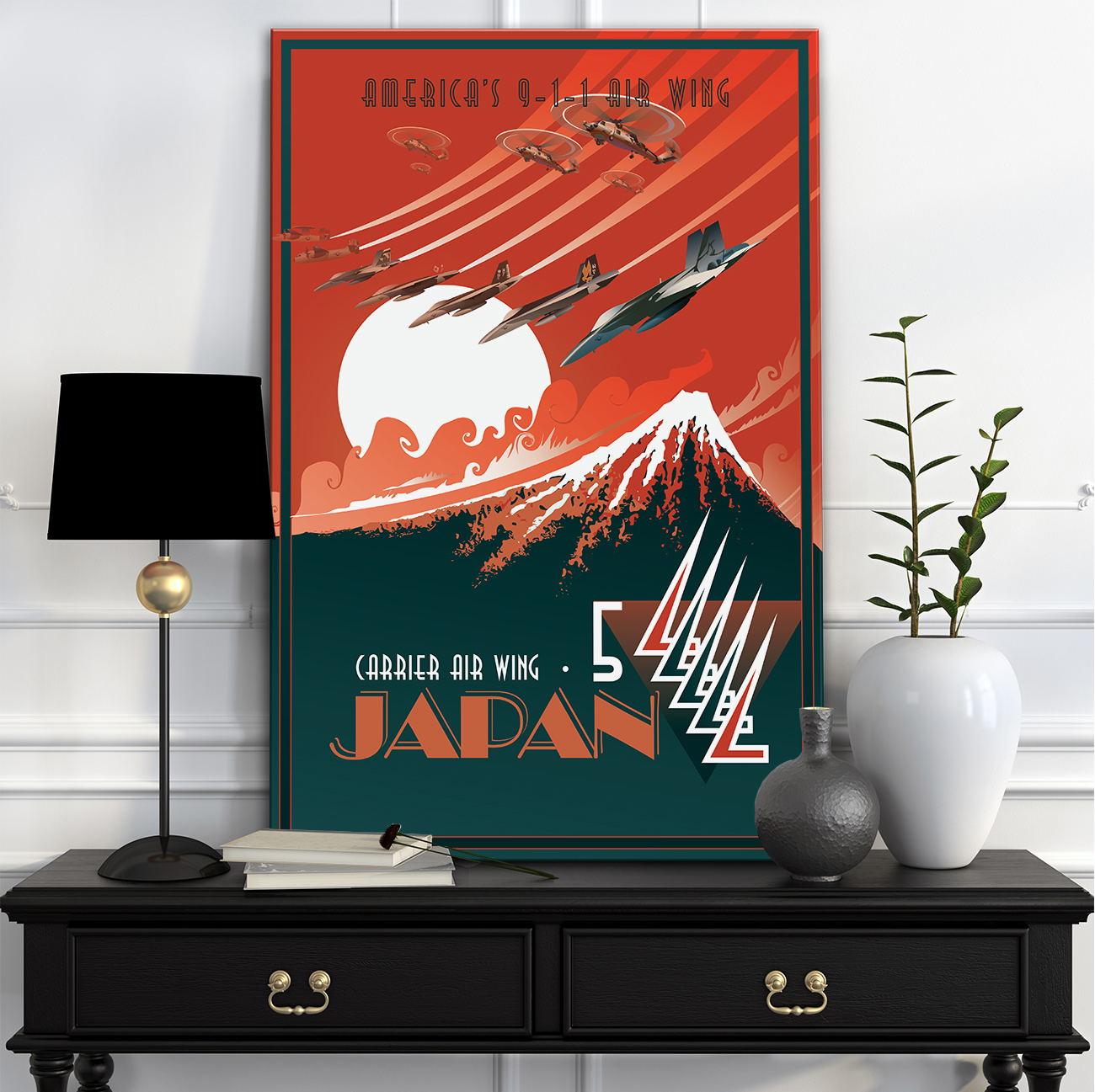 sp00601 Carrier Air Wing Five, Atsugi Japan canvas art.