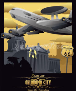 Tinker AFB E-3 Sentry AWACS Art by - Squadron Posters!