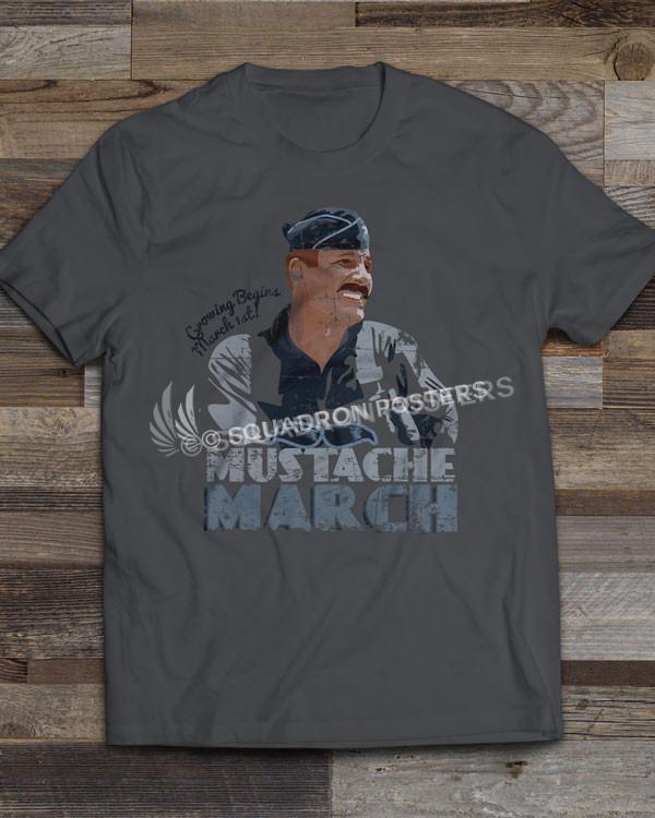 mustache march T-shirt