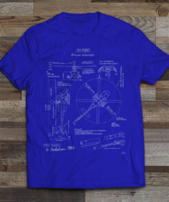 OH-58D Blueprint T-Shirt