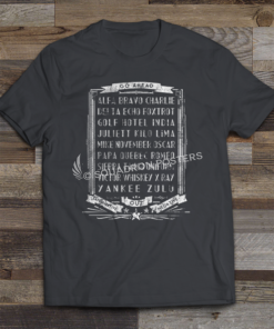 Military Phonetic Alphabet T-shirt