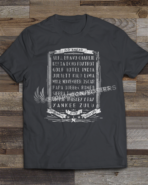 Military Phonetic Alphabet T-shirt