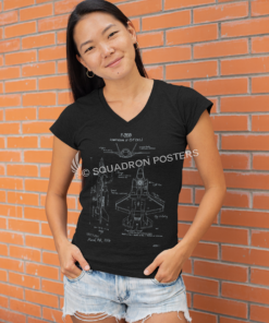 F-35B Blueprint Womens Fit T-Shirt